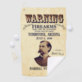 Serviette De Golf Wyatt Earp Marshall 👮 ♂️ Gunfighter Lawman (En situation)