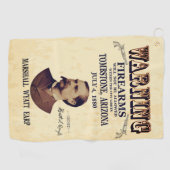 Serviette De Golf Wyatt Earp Marshall 👮 ♂️ Gunfighter Lawman (Horizontal)