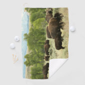 Serviette De Golf Wyoming Bison Nature Animal Photographie (En situation)