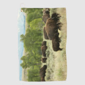 Serviette De Golf Wyoming Bison Nature Animal Photographie (Devant)