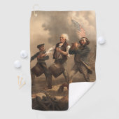 Serviette De Golf Yankee Doodle & Spirit of 1776 Revolutionary War (En situation)