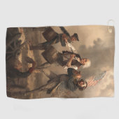 Serviette De Golf Yankee Doodle & Spirit of 1776 Revolutionary War (Horizontal)