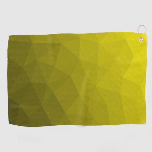 Serviette De Golf Yellow gradient geometric mesh pattern (Horizontal)