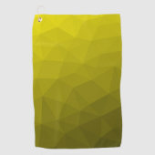 Serviette De Golf Yellow gradient geometric mesh pattern (Devant)