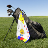 Serviette de golf Yellow Kite #1 Papa (Vert)