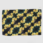 Serviette De Golf Yellow Rose Trio Motif Abstrait (Horizontal)