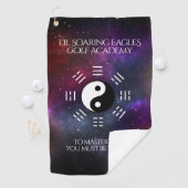 Serviette De Golf Yin Yang avec Symboles de trigramme Bagua I-Ching (En situation)