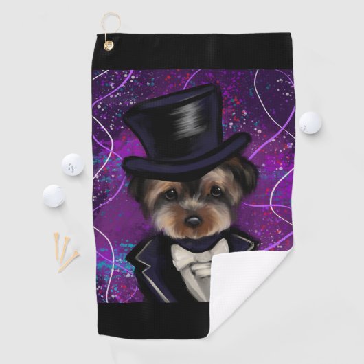 SERVIETTE DE GOLF YORKIE (En situation)