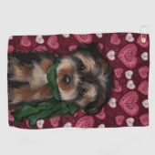 SERVIETTE DE GOLF YORKIE (Horizontal)