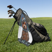 Serviette De Golf Yorkie (Vert)