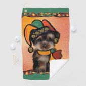 Serviette De Golf Yorkie Poo (En situation)