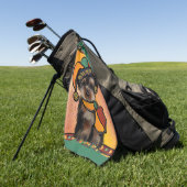 Serviette De Golf Yorkie Poo (Vert)