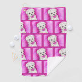 SERVIETTE DE GOLF YORKIE POO (En situation)