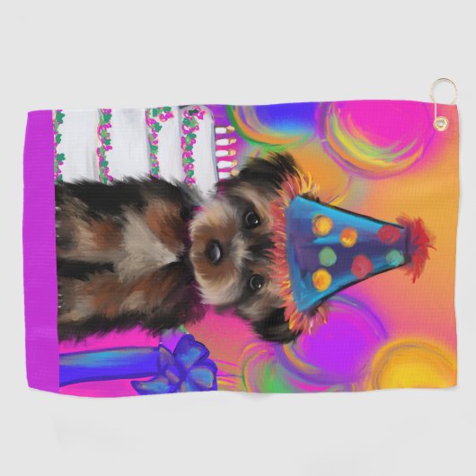 SERVIETTE DE GOLF YORKIE POO (Horizontal)