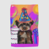 SERVIETTE DE GOLF YORKIE POO (Devant)