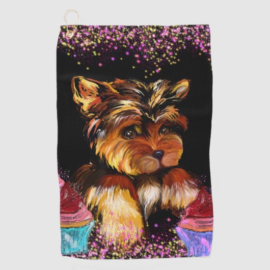 Serviette De Golf Yorkie Poo (Devant)