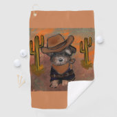 Serviette De Golf Yorkie Poo (En situation)