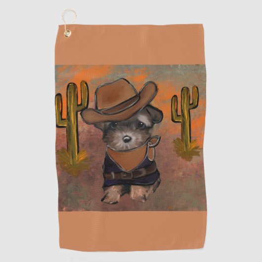 Serviette De Golf Yorkie Poo (Devant)