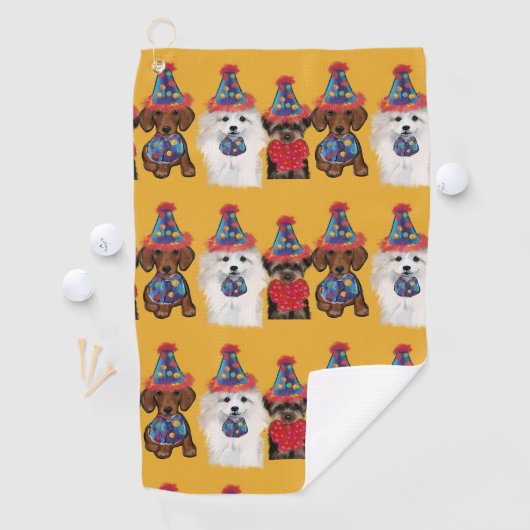 Serviette De Golf Yorkie Poo (En situation)