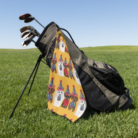 Serviette De Golf Yorkie Poo (Vert)