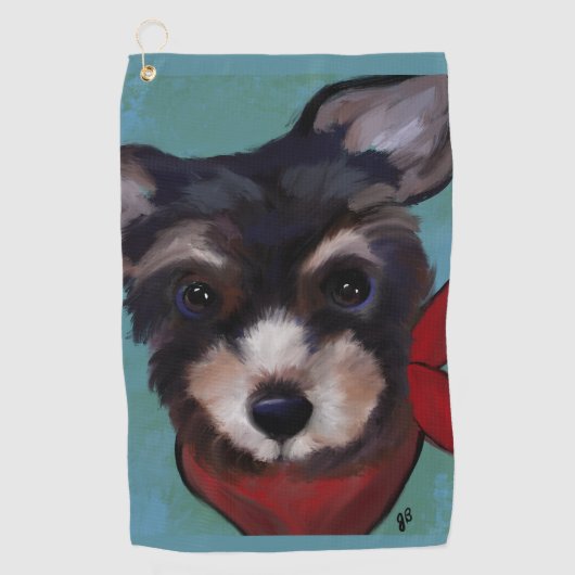 Serviette De Golf Yorkie Poo (Devant)