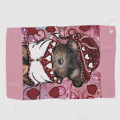 Serviette De Golf Yorkie Poo (Horizontal)