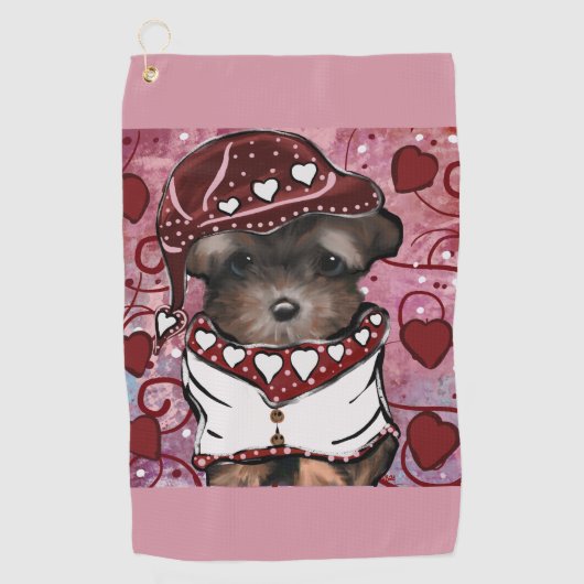 Serviette De Golf Yorkie Poo (Devant)