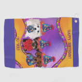 Serviette De Golf Yorkie Poo  (Horizontal)