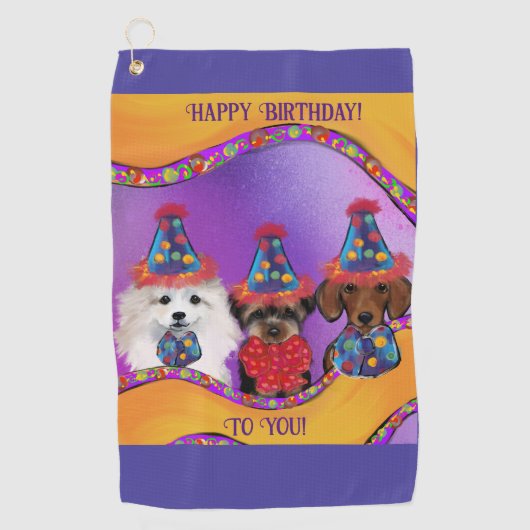 Serviette De Golf Yorkie Poo  (Devant)