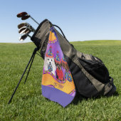 Serviette De Golf Yorkie Poo  (Vert)
