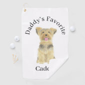 Serviette De Golf Yorkie Yorkshire (En situation)