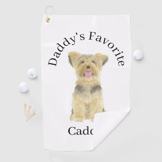 Serviette De Golf Yorkie Yorkshire (En situation)