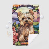 Serviette De Golf Yorkshire Terrier (En situation)