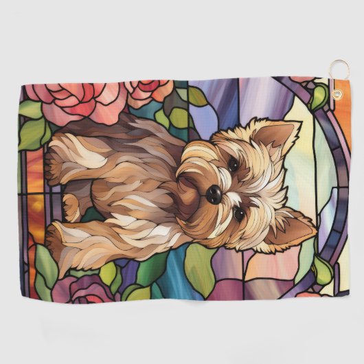 Serviette De Golf Yorkshire Terrier (Horizontal)