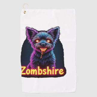 Serviette De Golf Yorkshire Terrier Yorkie Chien Zombie Halloween Ov