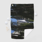 Serviette De Golf Yosemite Falls et Woods Paysage Photographie (En situation)