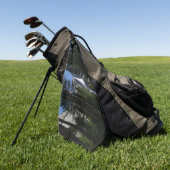 Serviette De Golf Yosemite Falls et Woods Paysage Photographie (Vert)