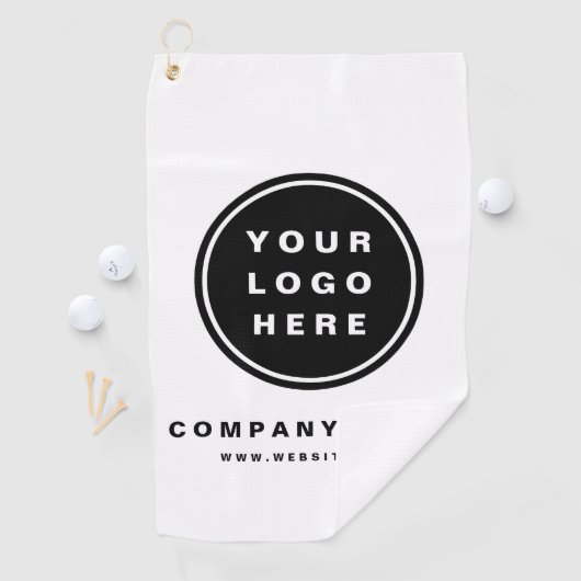 Serviette De Golf Your Business Logo Promoteur Business Company (En situation)