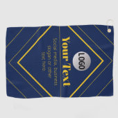 Serviette De Golf Your Logo & Customizable Design Template (Horizontal)