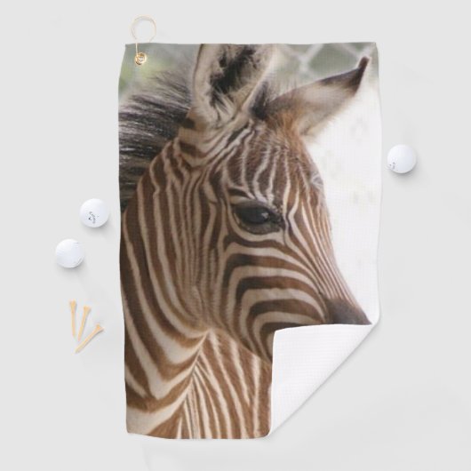 Serviette de golf Zebra (En situation)
