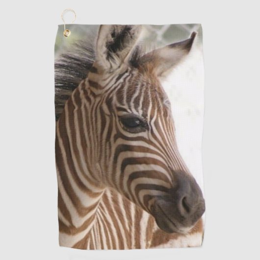 Serviette de golf Zebra (Devant)