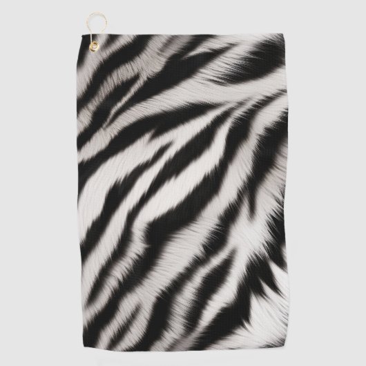 Serviette De Golf Zebra Poster de animal (Devant)