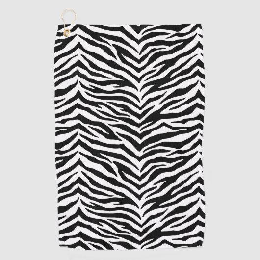 Serviette de golf Zebra Print (Devant)
