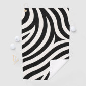 Serviette De Golf Zebra Stripes Impression moderne (En situation)