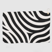 Serviette De Golf Zebra Stripes Impression moderne (Horizontal)
