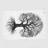 Serviette de golf zen Arbre de Vie (Horizontal)