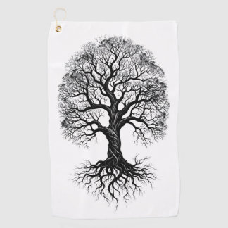 Serviette de golf zen Arbre de Vie