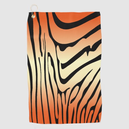 Serviette De Golf Zesty Zebra Orange (Devant)
