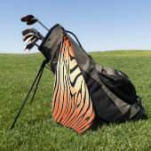 Serviette De Golf Zesty Zebra Orange (Vert)