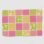 Serviette De Golf Zigzag, Chevron, Pois, En vichy, Patchwork (Horizontal)